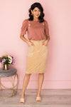 My Sweet Summer High Waisted Corduroy Skirt Modest Dresses vendor-unknown 