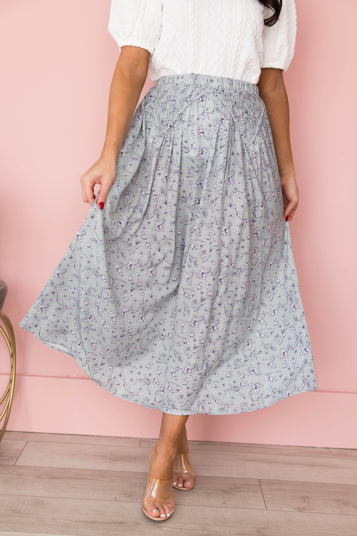 Optimistic Attitude Maxi Skirt Skirts vendor-unknown 