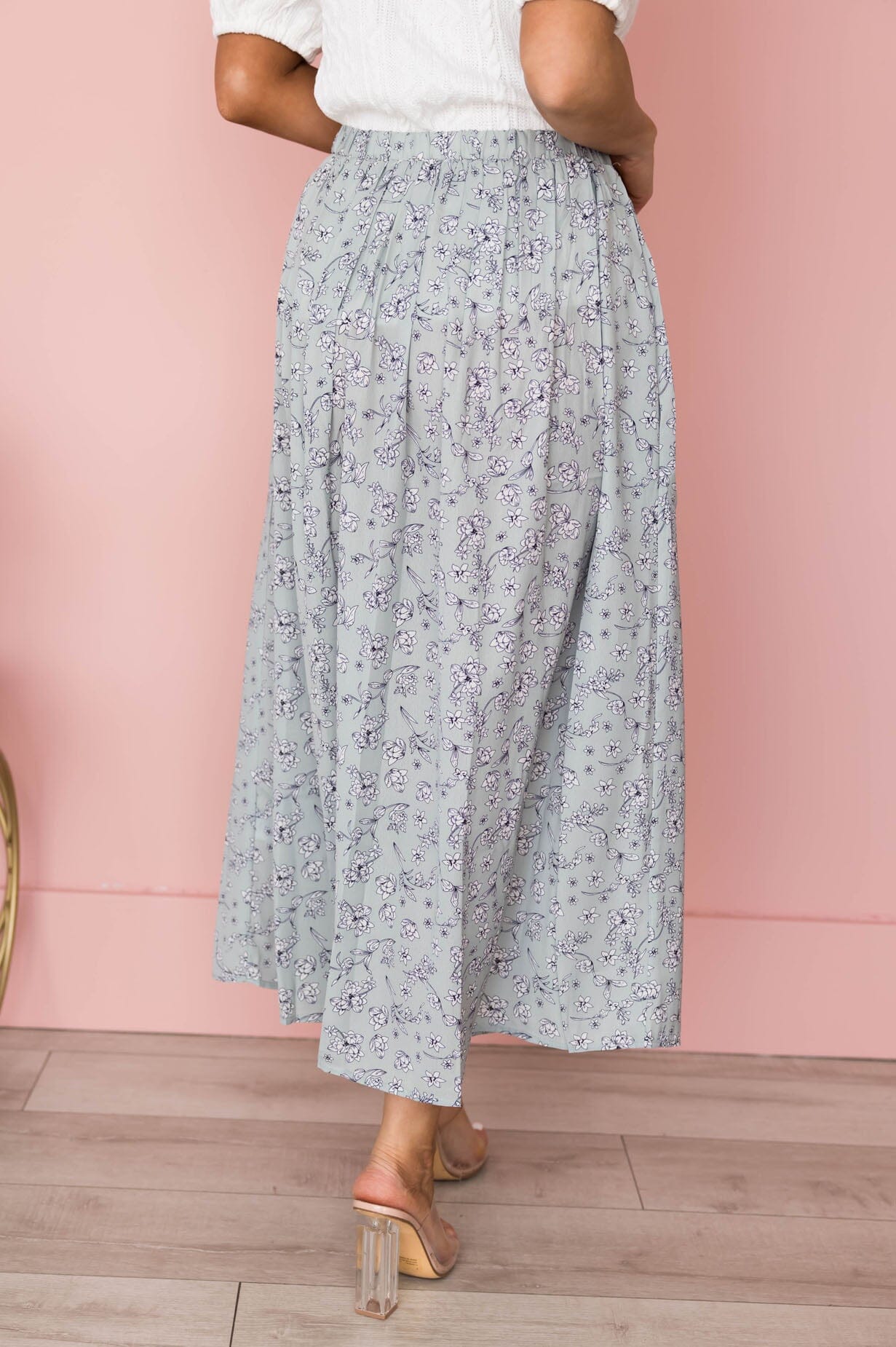 Optimistic Attitude Maxi Skirt Skirts vendor-unknown 