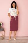 Cheer & Laughter Tie Waist Skirt Modest Dresses vendor-unknown 