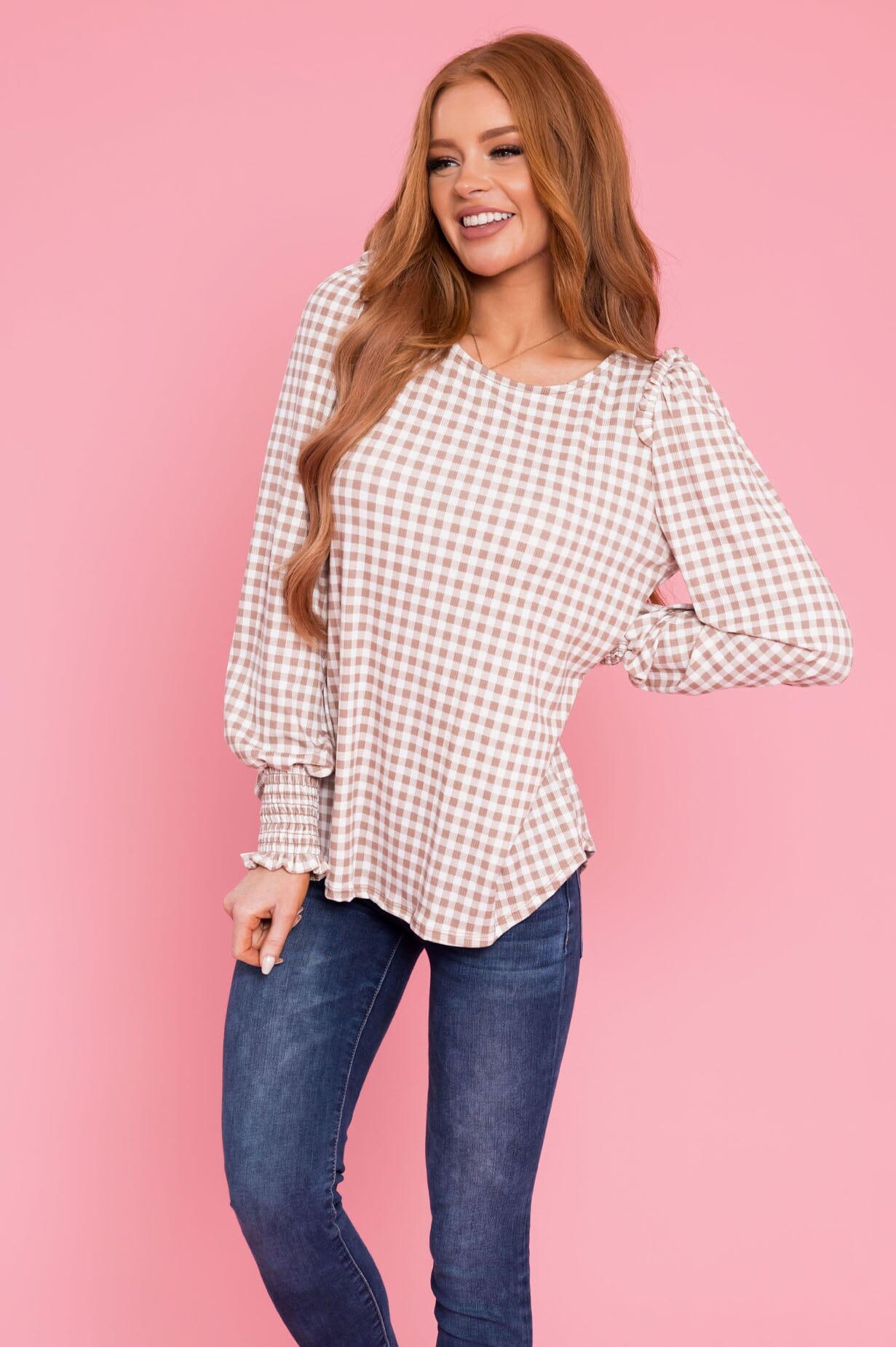Best Day Ever Plaid Blouse Tops vendor-unknown 