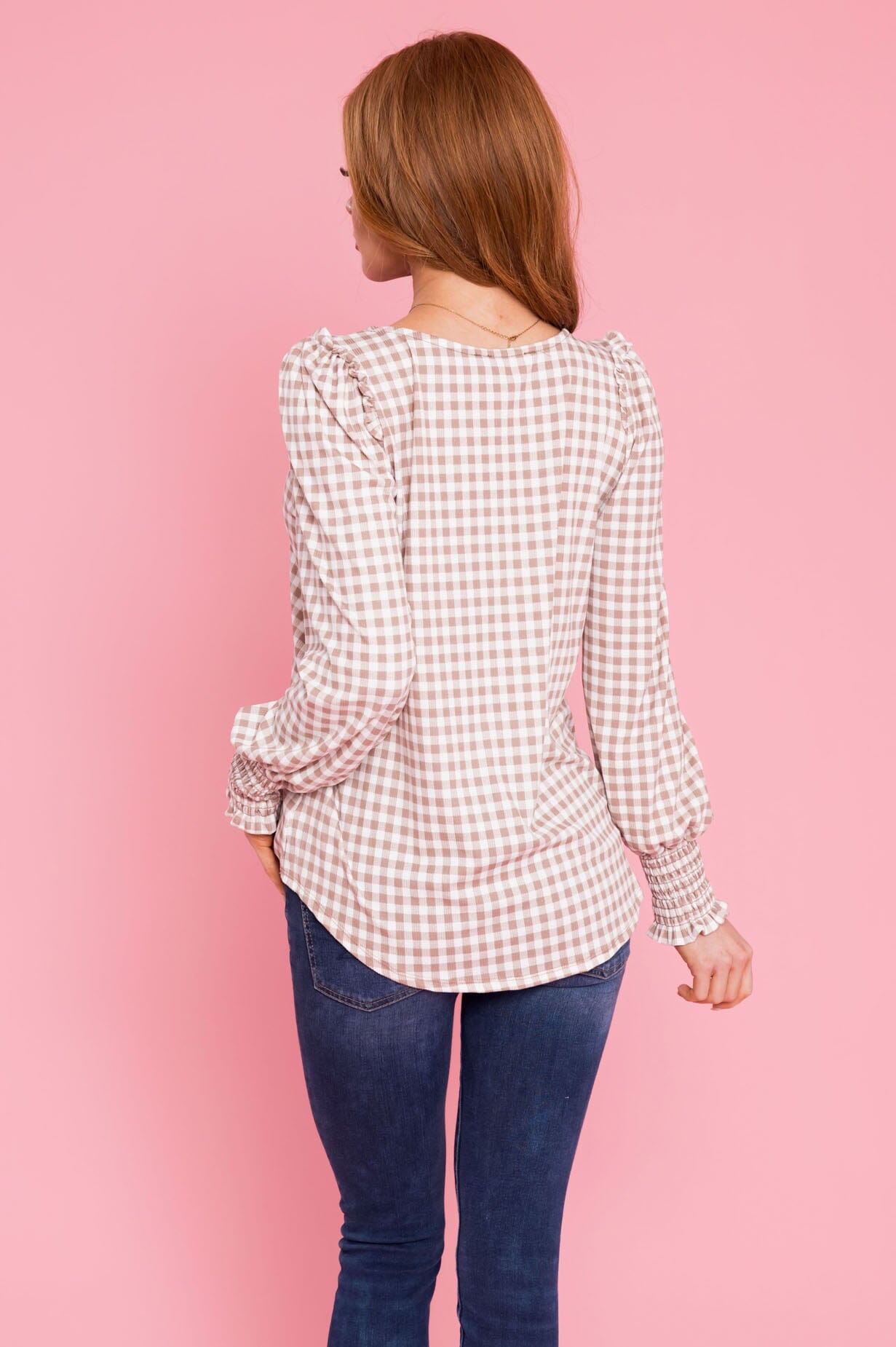 Best Day Ever Plaid Blouse Tops vendor-unknown 