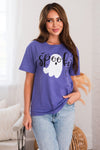 Spooky Glitter Ghost Modest Graphic Tee Modest Dresses vendor-unknown 