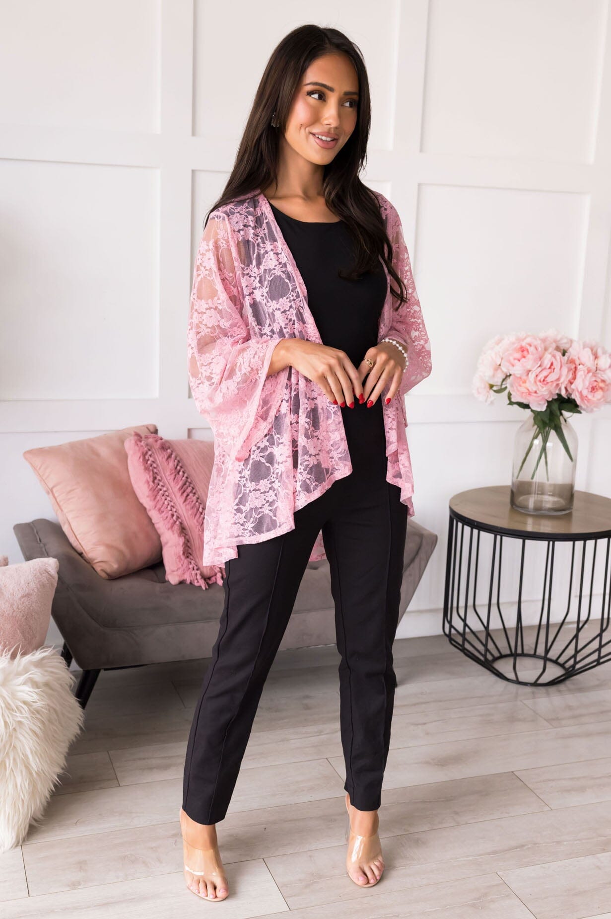 Cheerful Outlook Kimono Tops vendor-unknown 