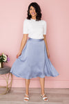 Twirl With Me Satin Skirt Skirts vendor-unknown