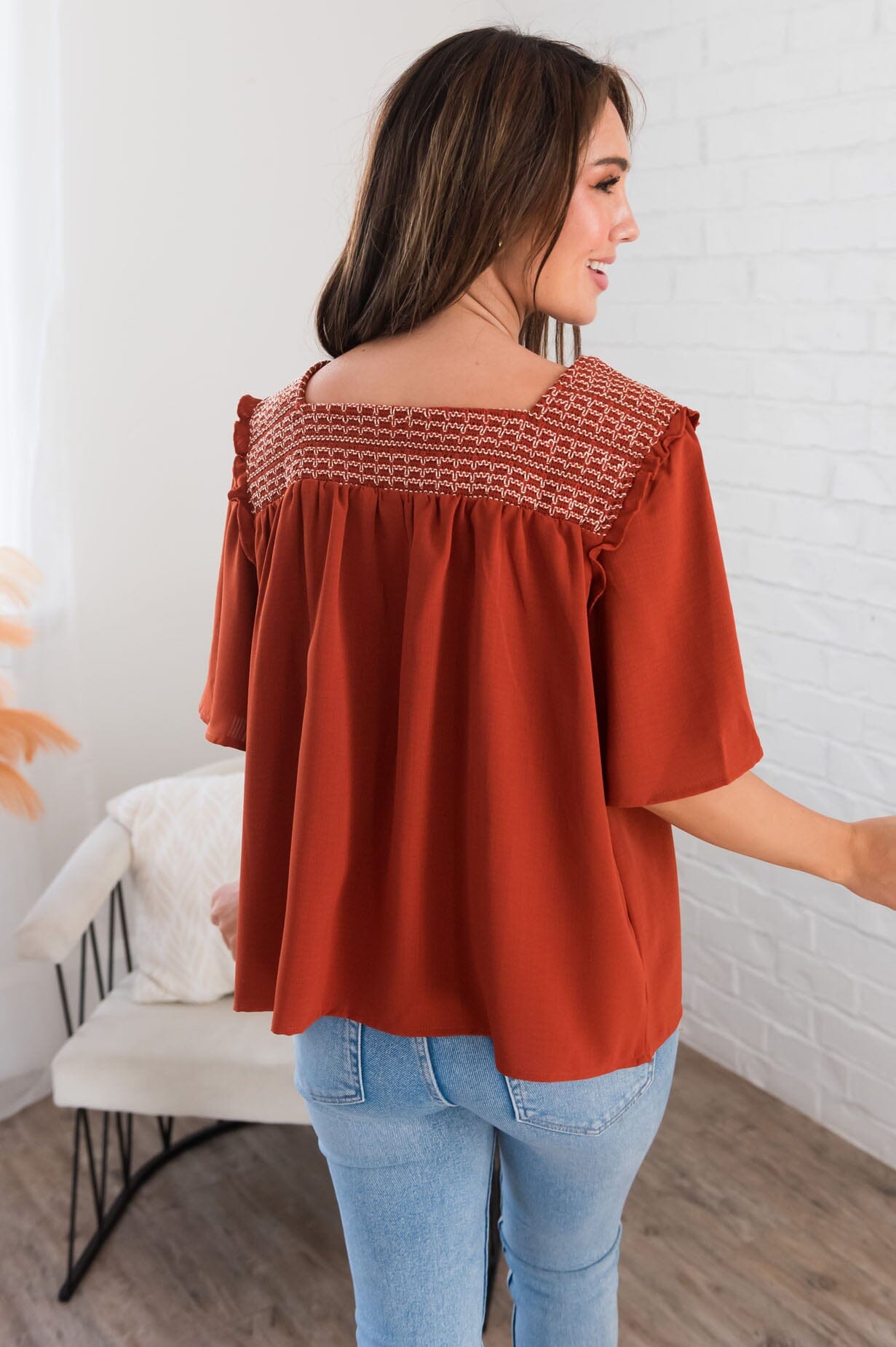 Feeling Fab Modest Blouse Modest Dresses vendor-unknown 