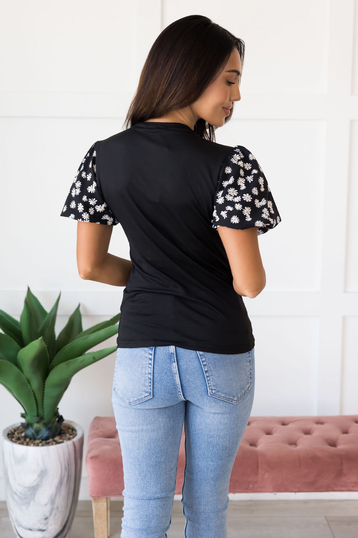 Peaceful Place Daisy Blouse Tops vendor-unknown 