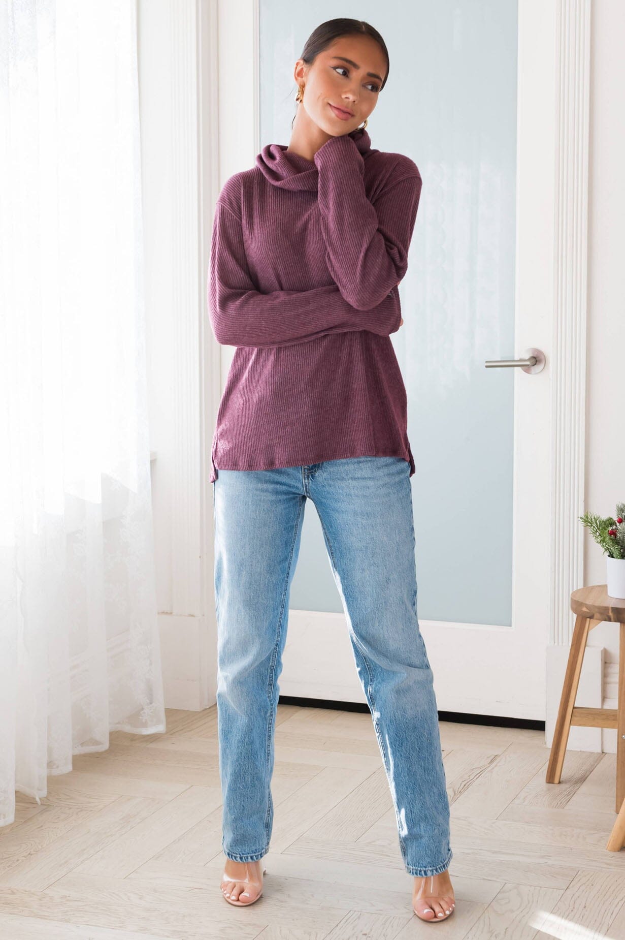 Searching For Love Modest Sweater Tops vendor-unknown 