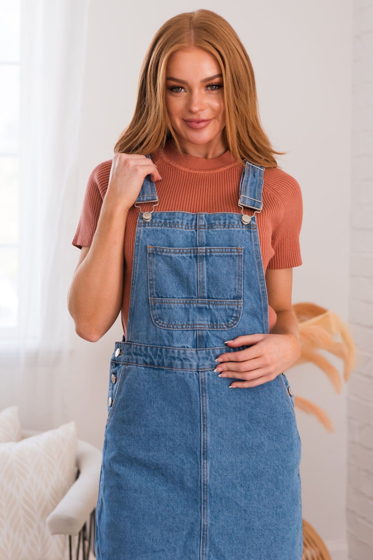 The Cassian Modest Overall Dress Modest Dresses vendor-unknown 