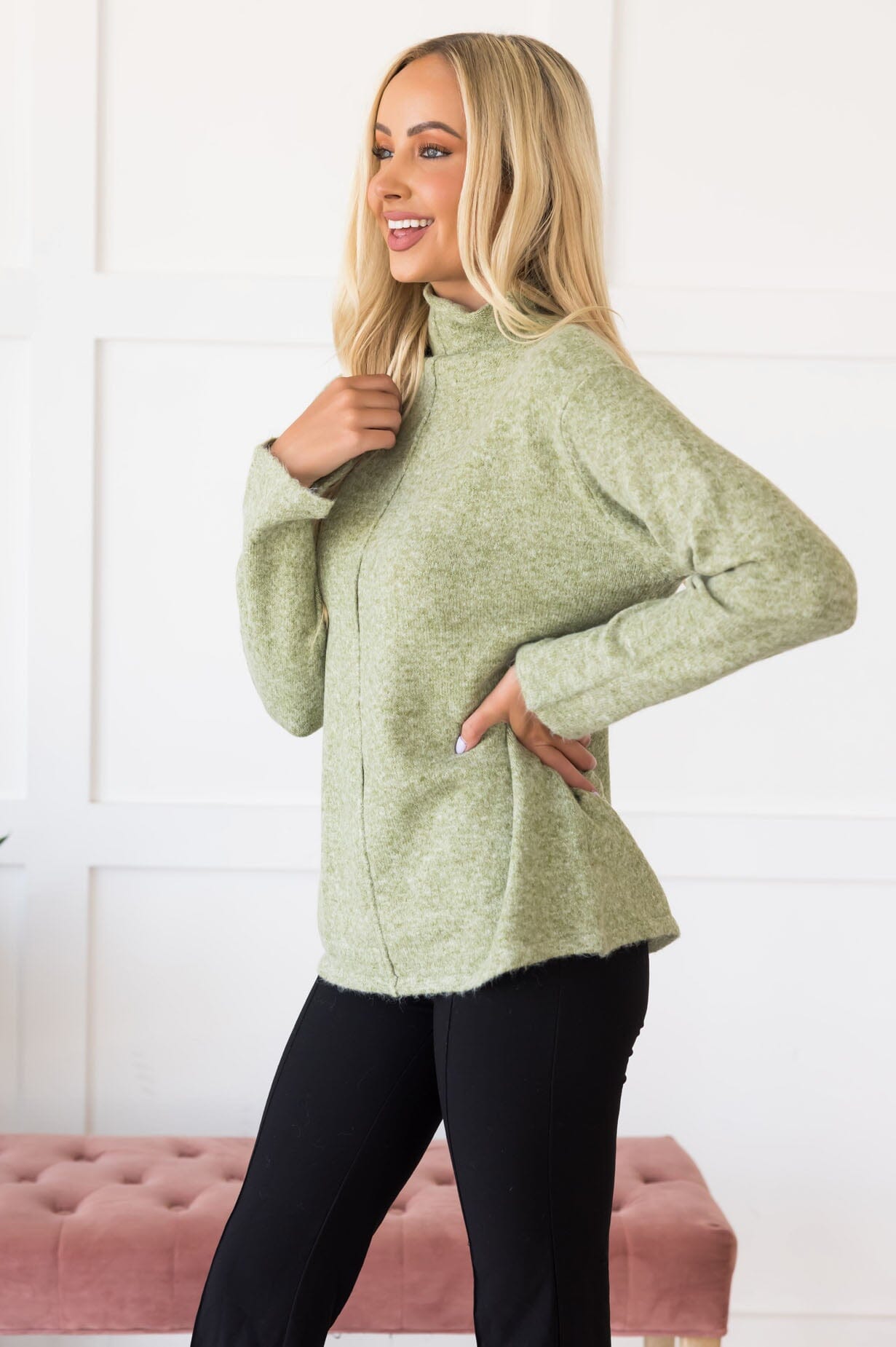 Catching Feelings Sweater Modest Dresses vendor-unknown 