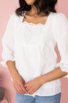 Brighter Days Ahead Eyelet Blouse Modest Dresses vendor-unknown
