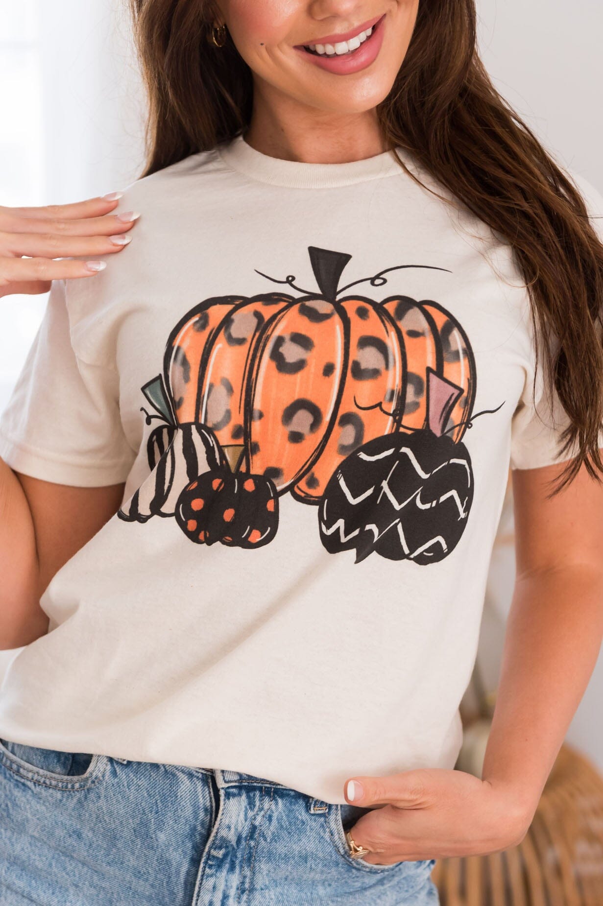 All About Pumpkins Modest Graphic Tee Modest Dresses vendor-unknown 