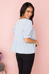Kindness & Love Ribbed Blouse Tops vendor-unknown