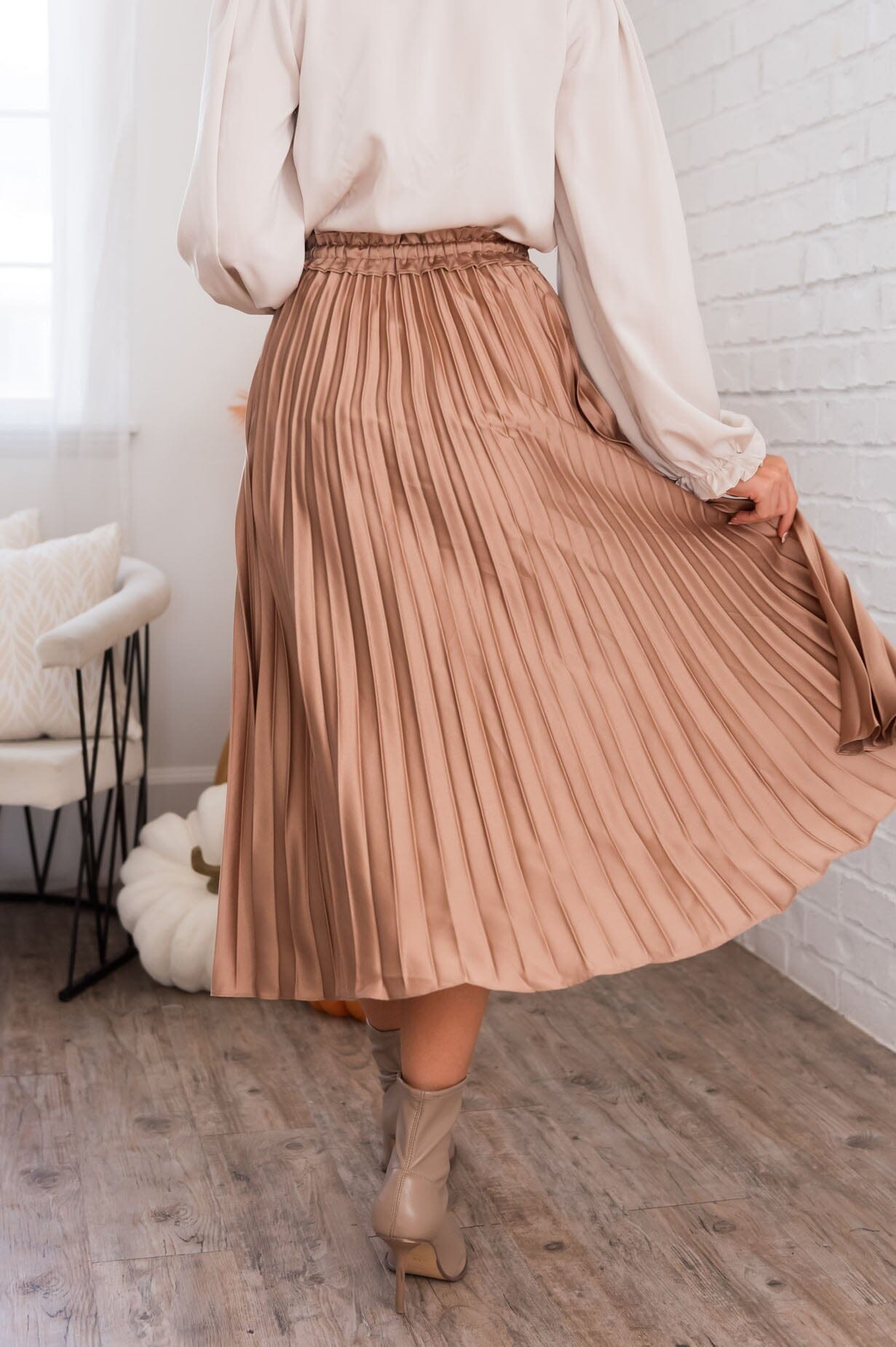 Delicate Does It Modest Pleated Skirt Skirts vendor-unknown 