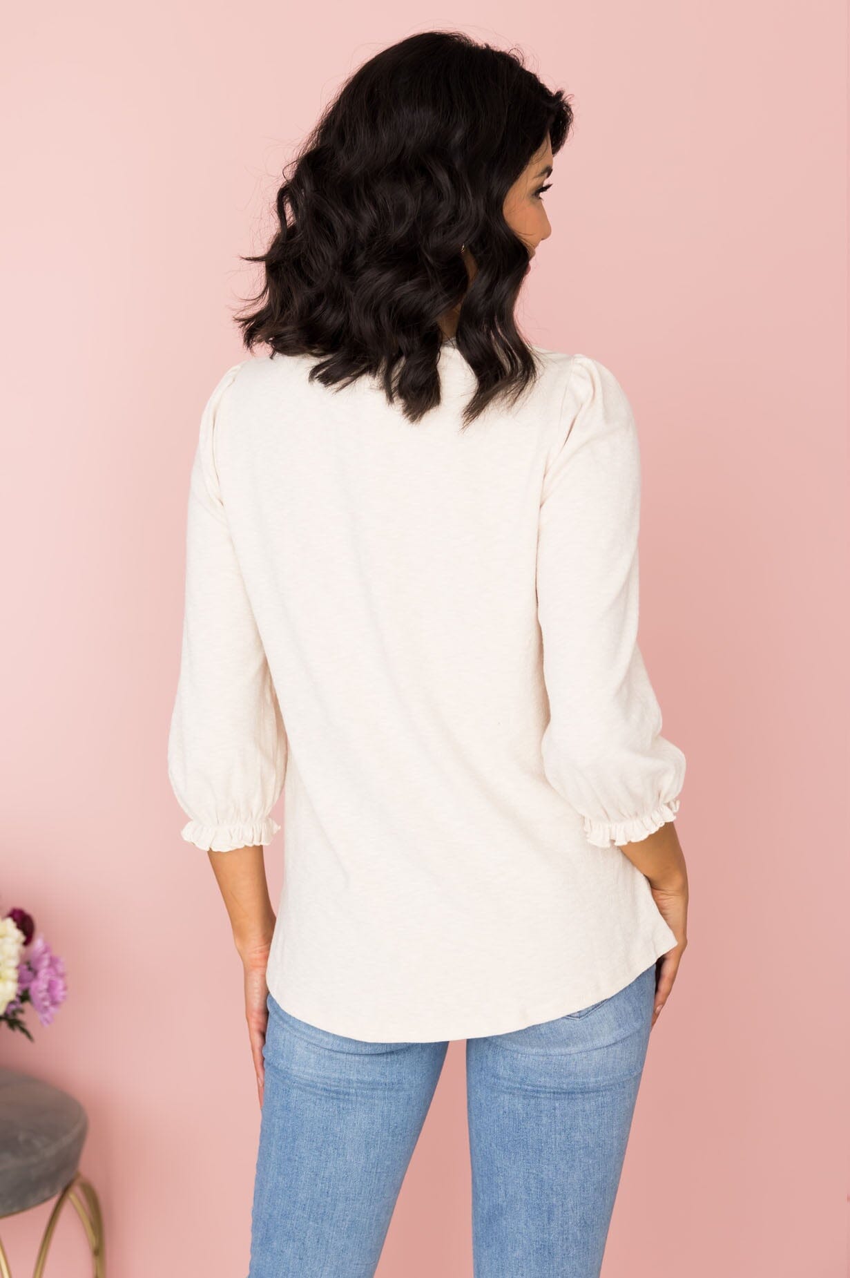 Beauty & Grace Lettuce Edge Top Modest Dresses vendor-unknown 