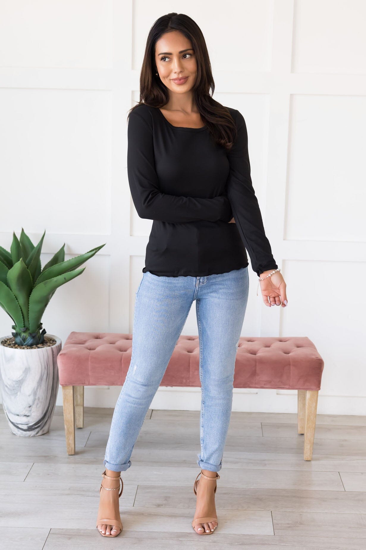 Hopeful Dreams Long Sleeve Top Tops vendor-unknown 