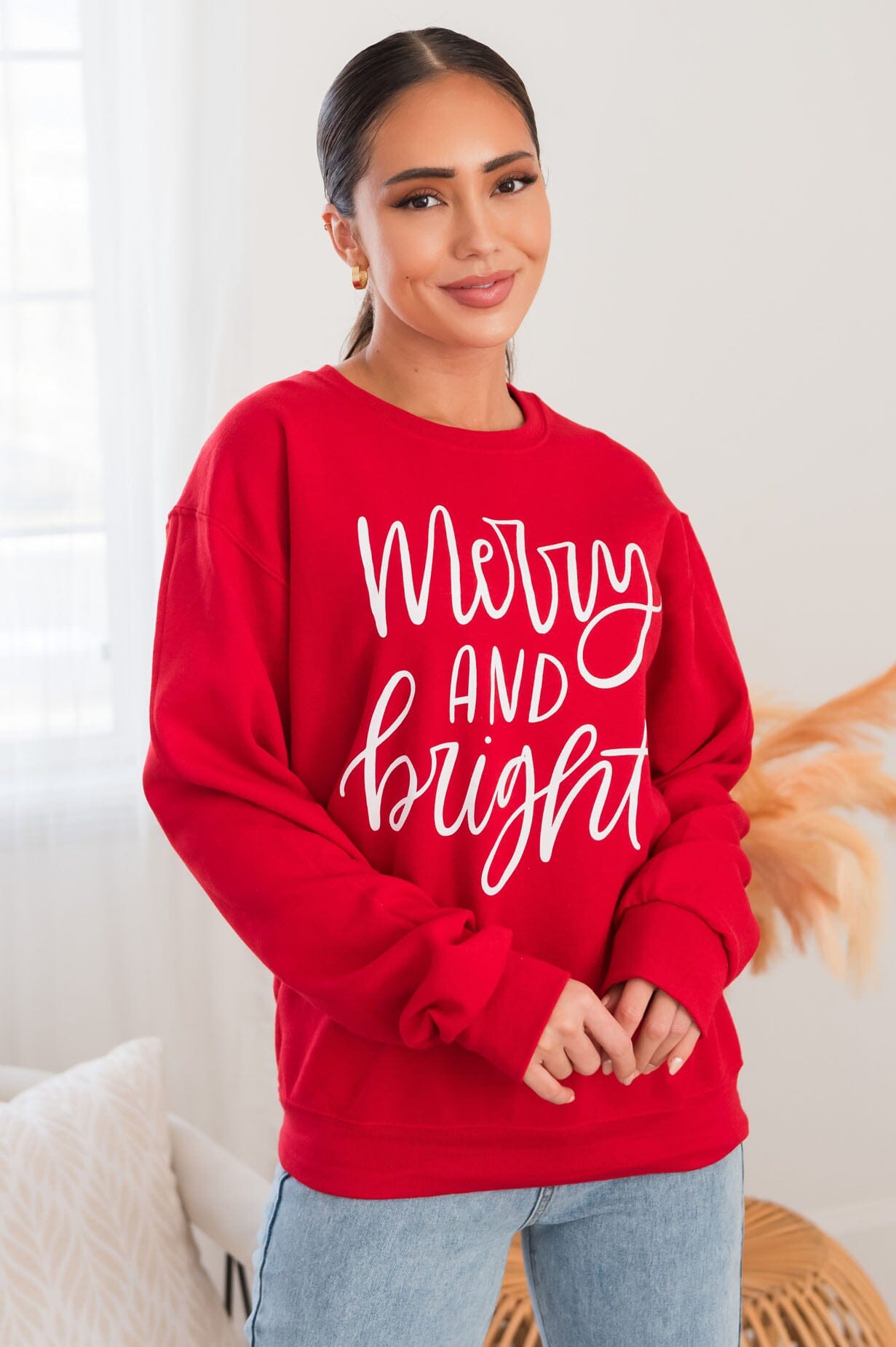 It's All Merry & Bright Modest Sweatshirt Modest Dresses vendor-unknown 