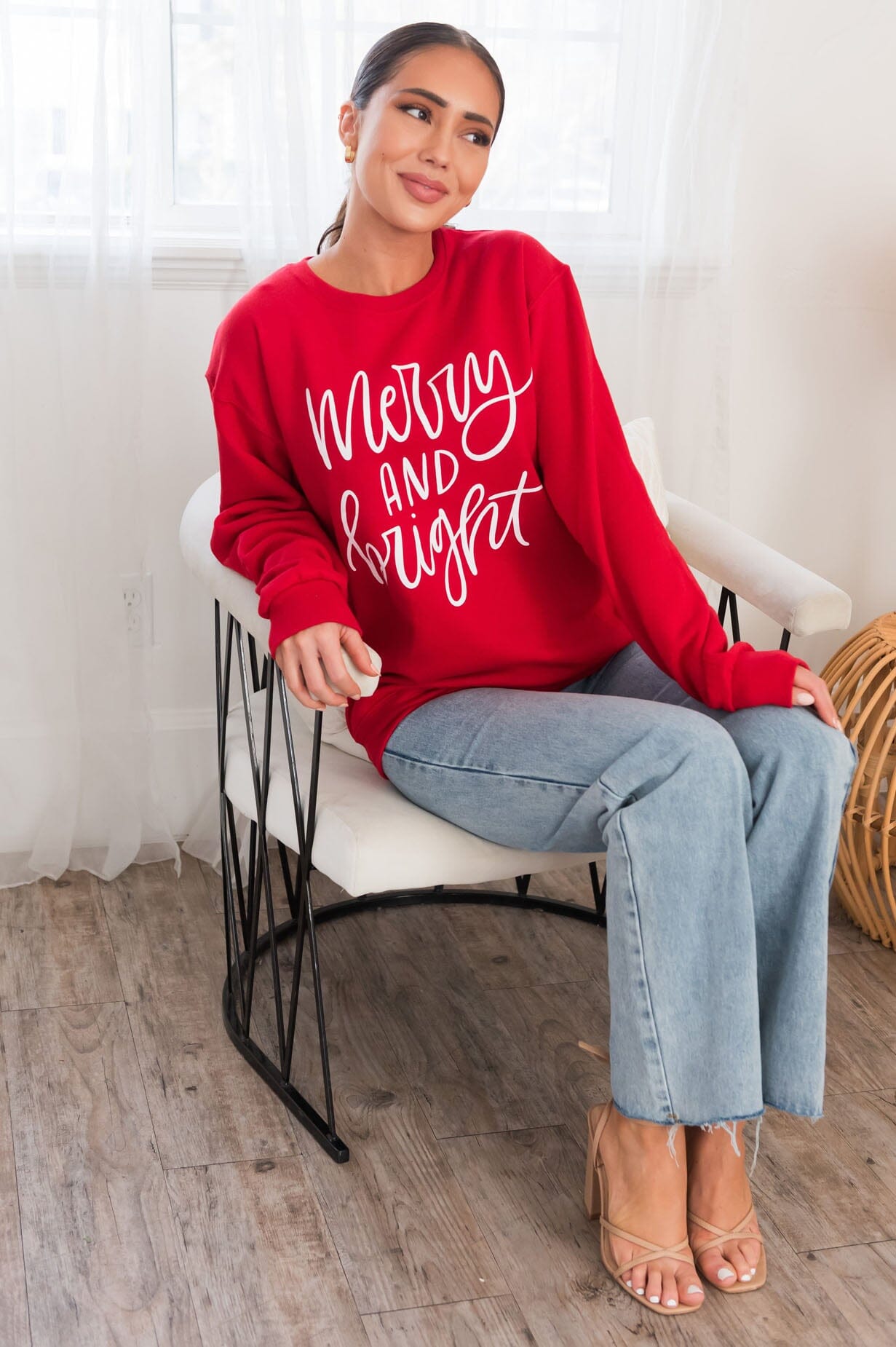 It's All Merry & Bright Modest Sweatshirt Modest Dresses vendor-unknown 