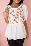 Field Of Daisies Floral Blouse Modest Dresses vendor-unknown