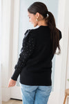 Puffed & Pretty Rhinestone Sweater Modest Dresses vendor-unknown