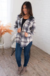 Always Go For Plaid Modest Button Front Hoodie Modest Dresses vendor-unknown