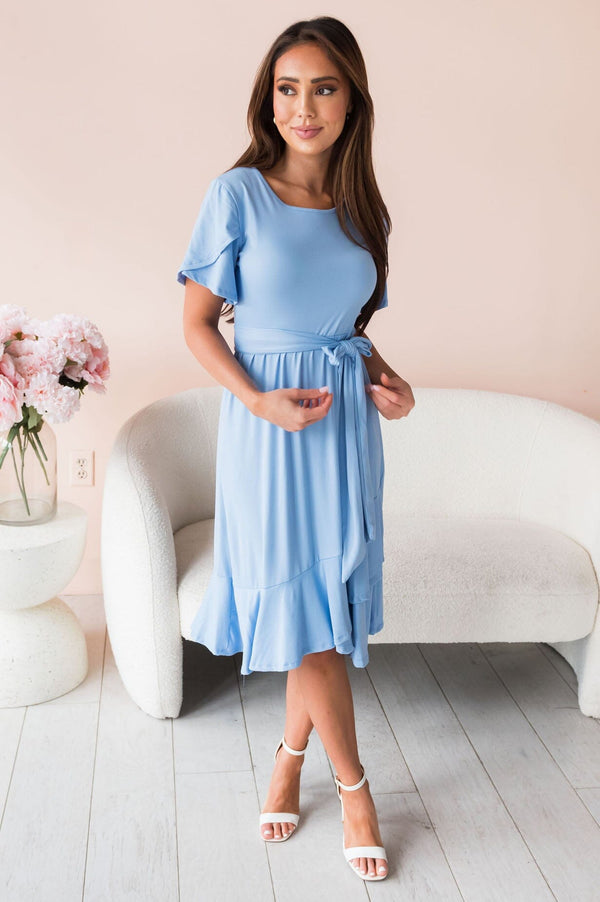 The Joan Modest Mid-Length Dress