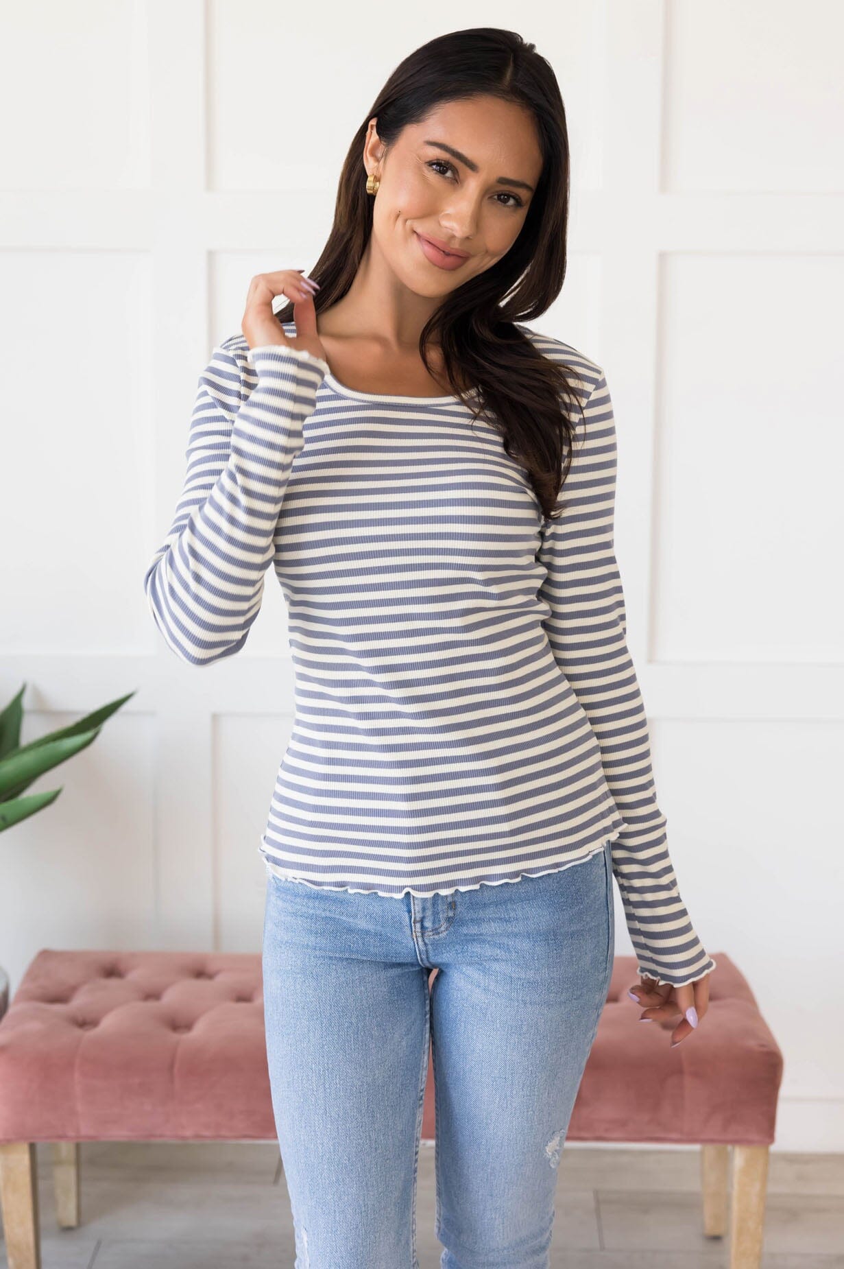 Hopeful Love Ribbed Top Tops vendor-unknown 