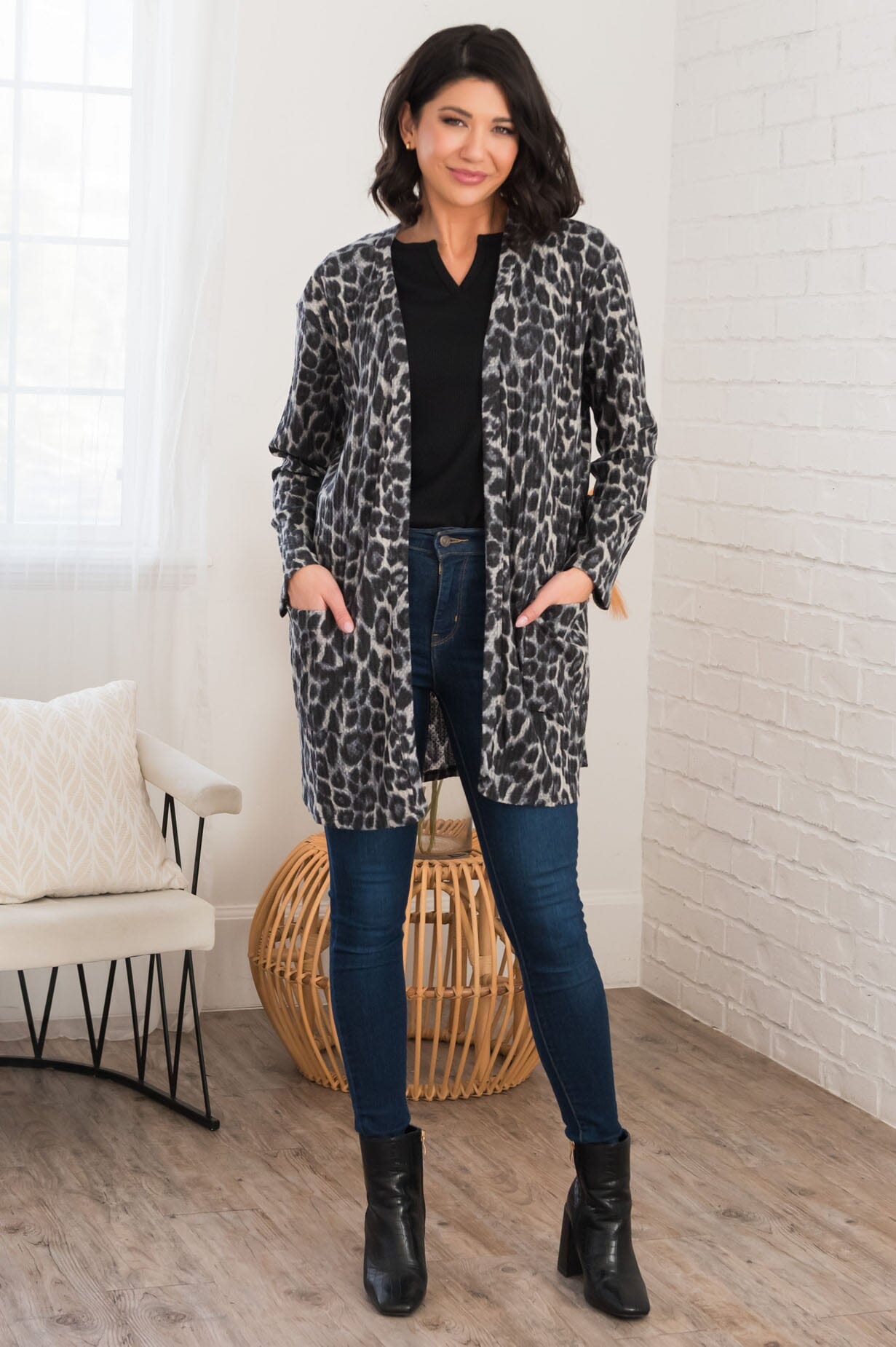 Wild Vibes Modest Cardigan Tops vendor-unknown 