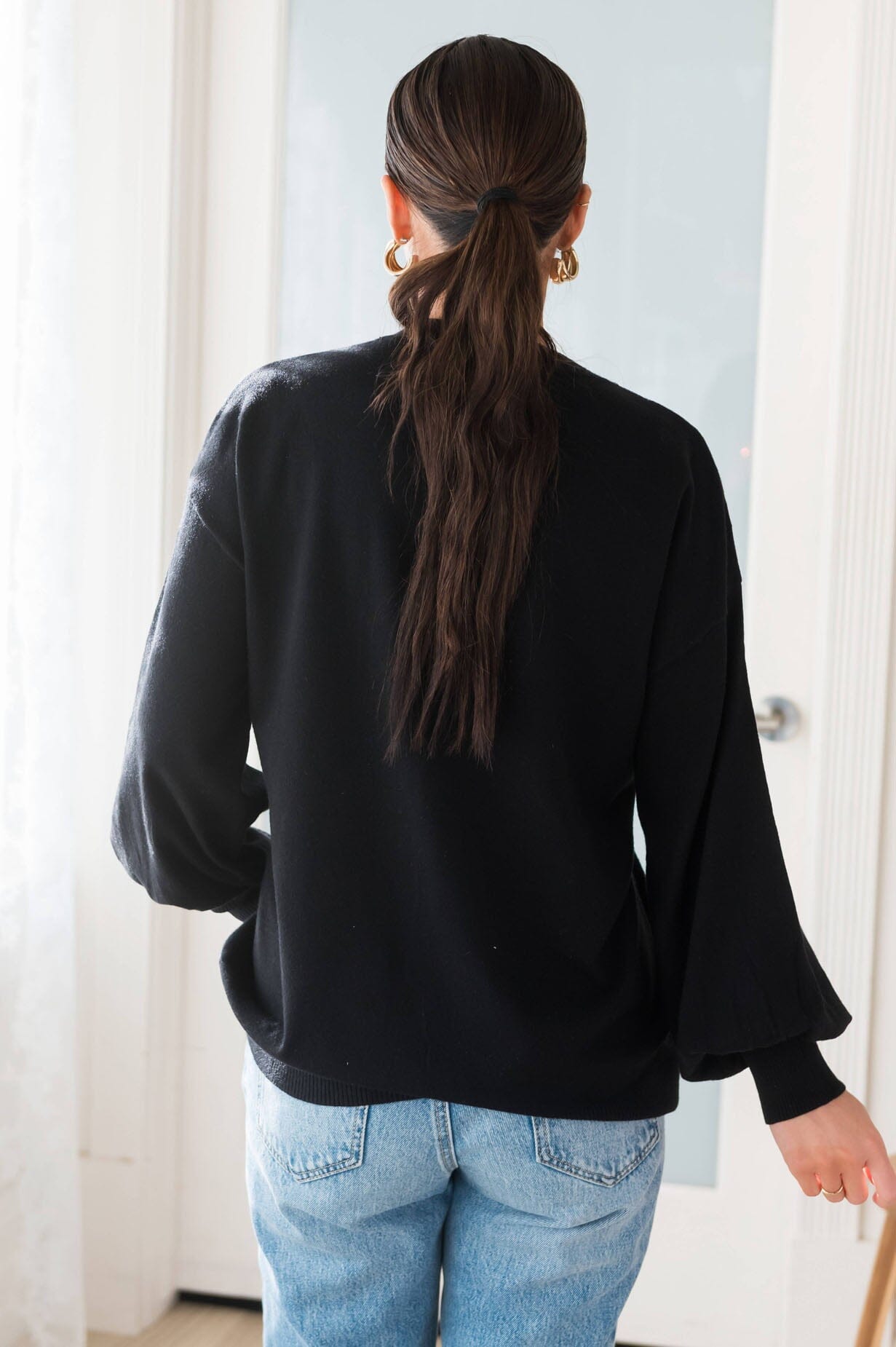 Lights In The Trees Sequin Sweater Modest Dresses vendor-unknown 