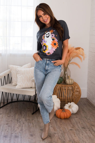 Groovy Spook Modest Graphic Tee Modest Dresses vendor-unknown