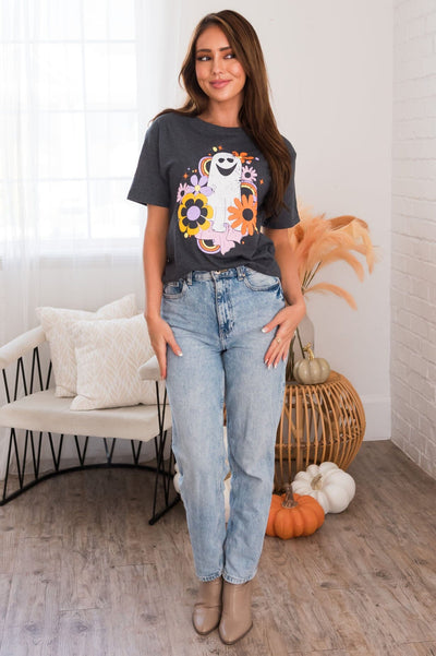 Groovy Spook Modest Graphic Tee Modest Dresses vendor-unknown