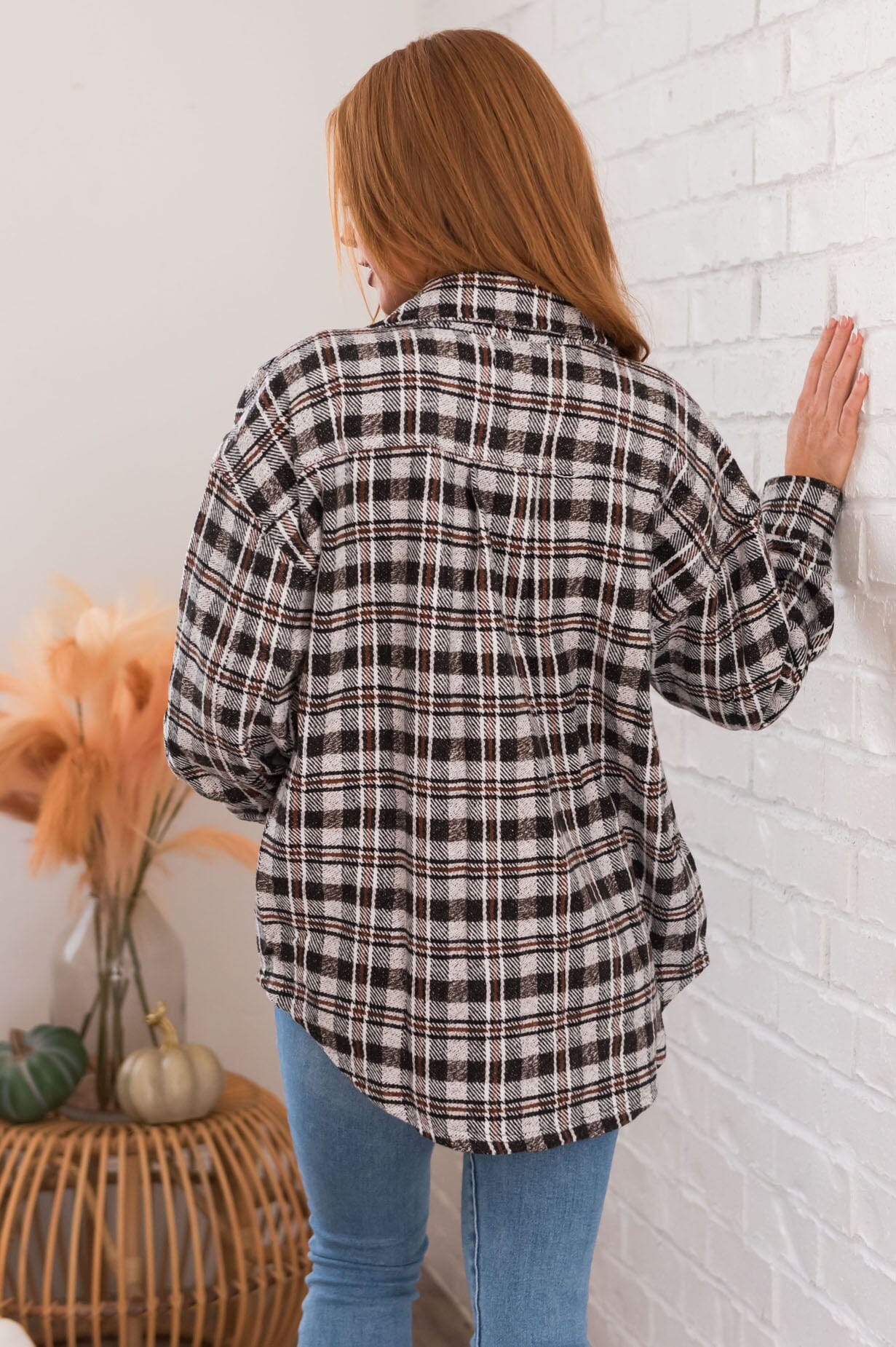 Forever Cozy Modest Plaid Jacket Modest Dresses vendor-unknown 