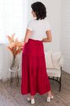 Giving Heart Modest Tiered Skirt Skirts vendor-unknown