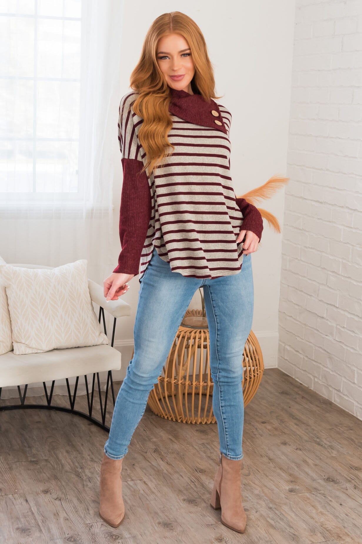 Admiring Beauty Modest Sweater Modest Dresses vendor-unknown 