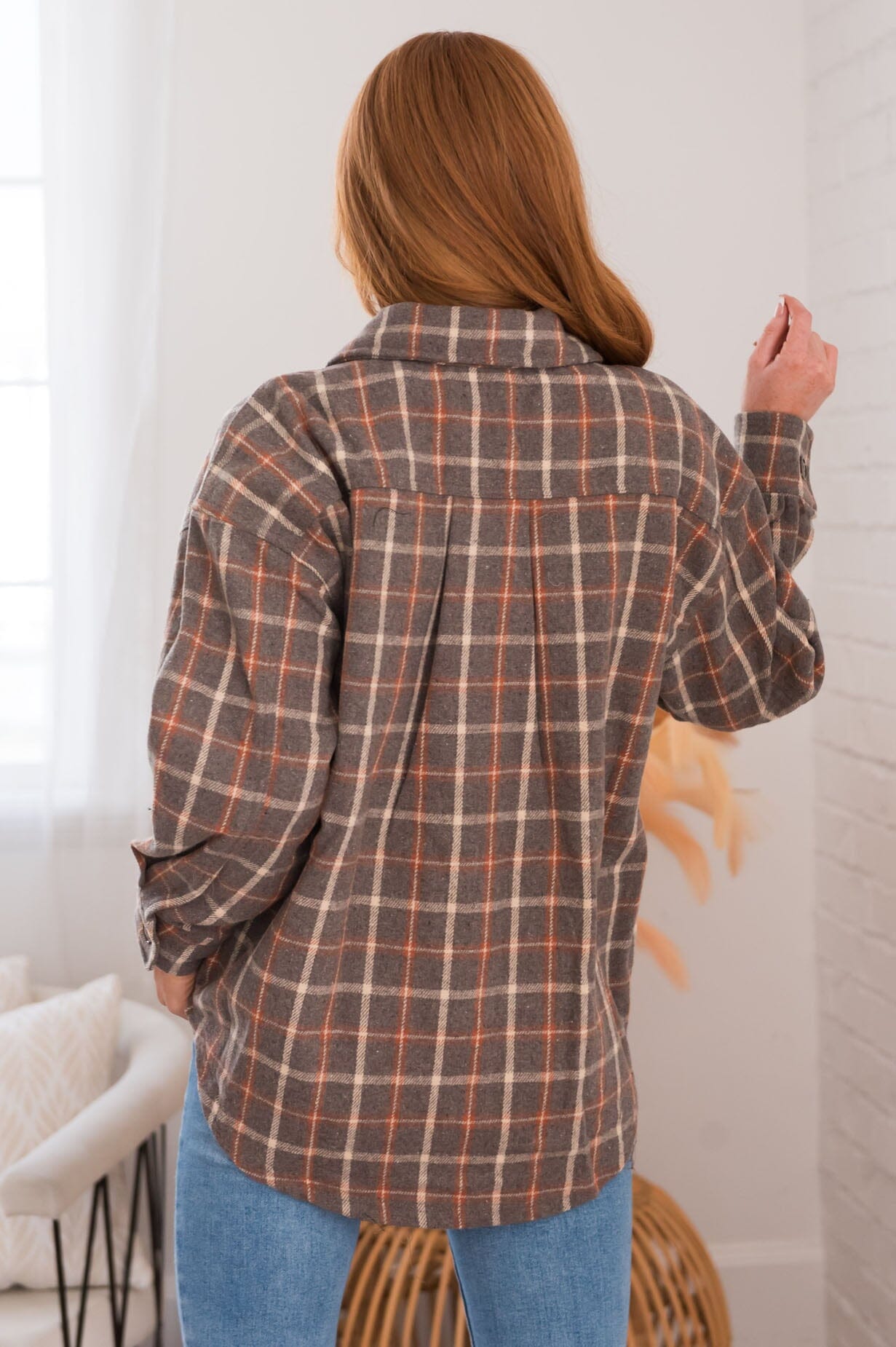 Forever Cozy Modest Plaid Jacket Modest Dresses vendor-unknown 