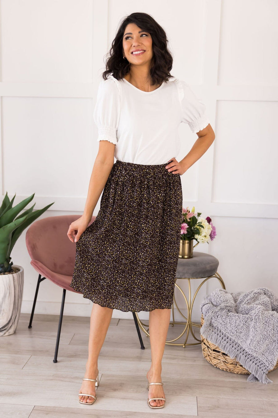 Simple & Sweet A-line Skirt Skirts vendor-unknown 