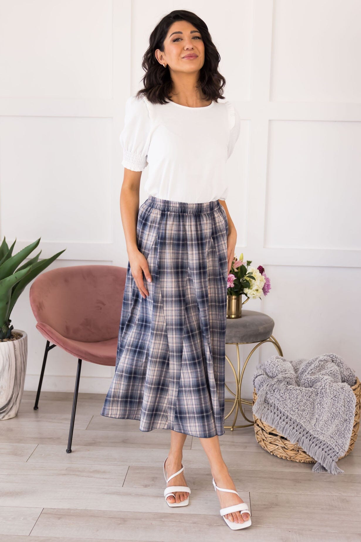 Devoted To You Godet Skirt Skirts vendor-unknown 