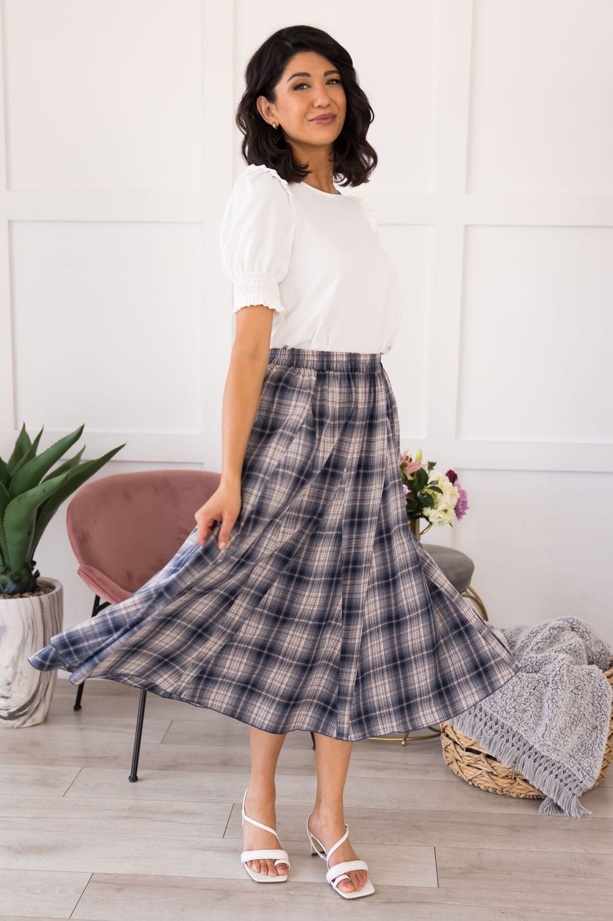 Devoted To You Godet Skirt Skirts vendor-unknown 