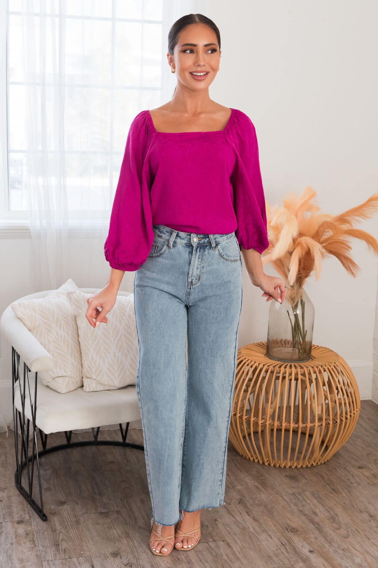 It's All About Timing Modest Blouse Tops vendor-unknown 