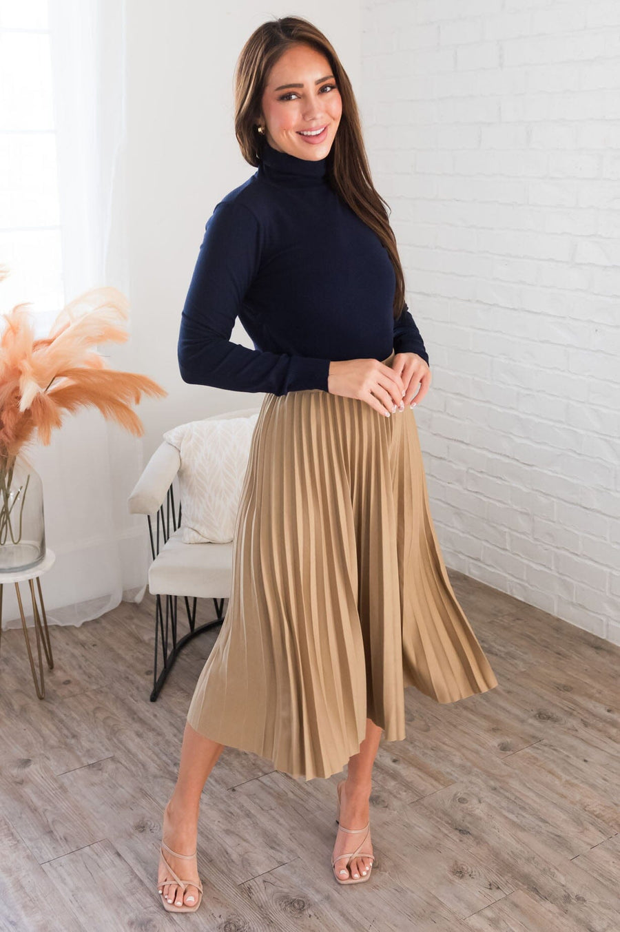 Searching For You Modest Pleat Skirt