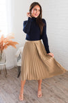 Searching For You Modest Pleat Skirt Skirts vendor-unknown