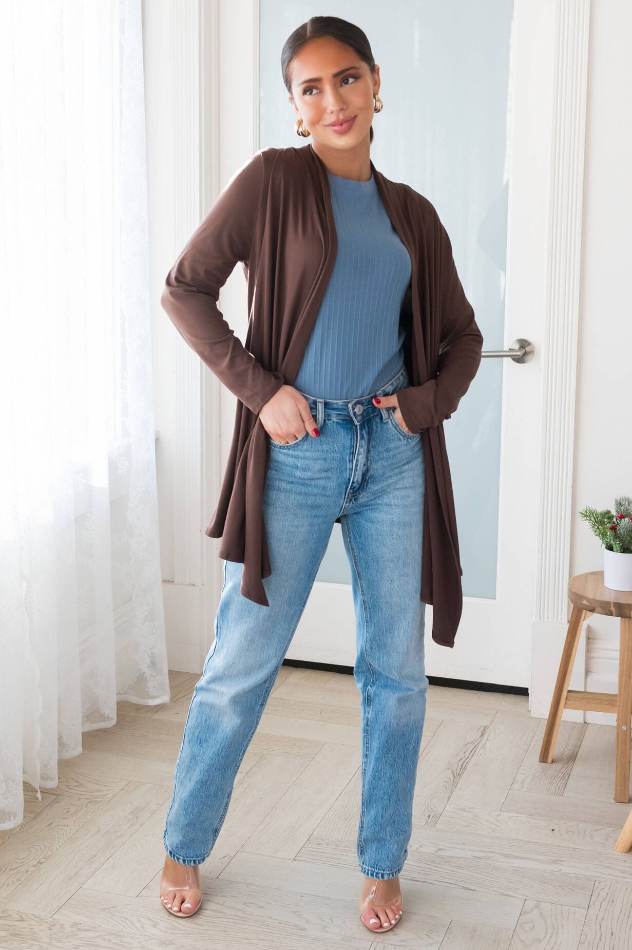 Standing Tall Modest Sweater Cardigan Modest Dresses vendor-unknown 