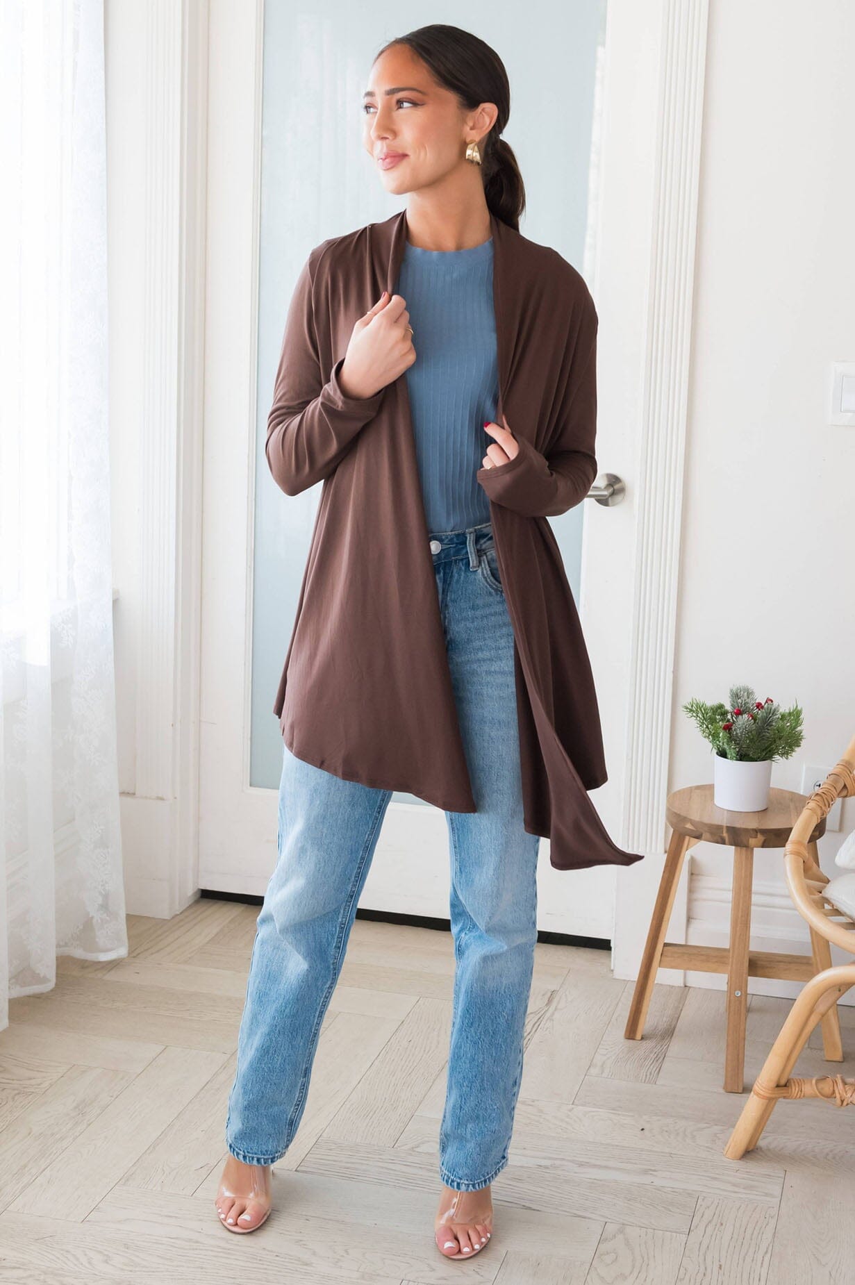 Standing Tall Modest Sweater Cardigan Modest Dresses vendor-unknown 
