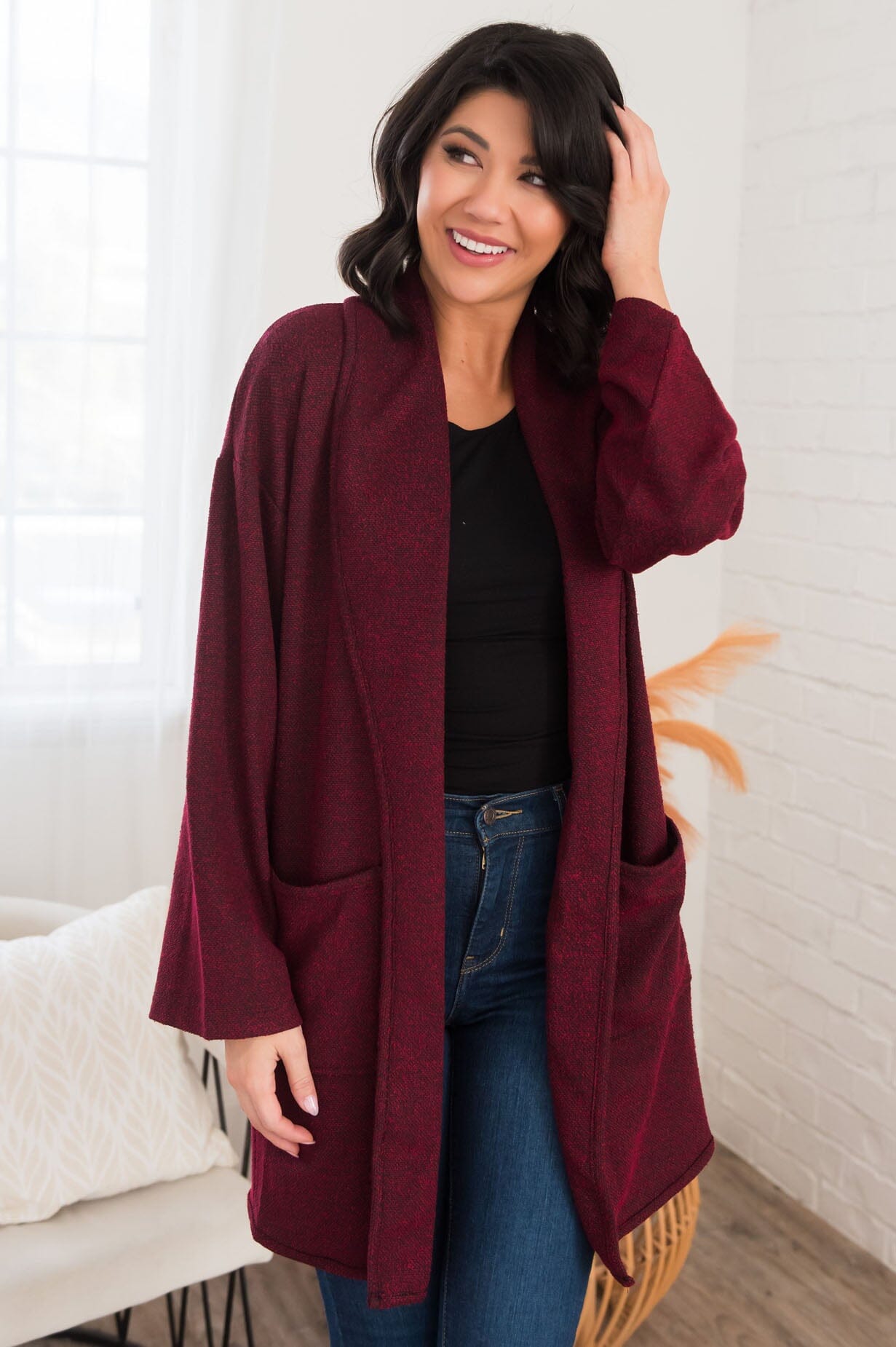 Focusing On Gratitude Modest Jacket Modest Dresses vendor-unknown 