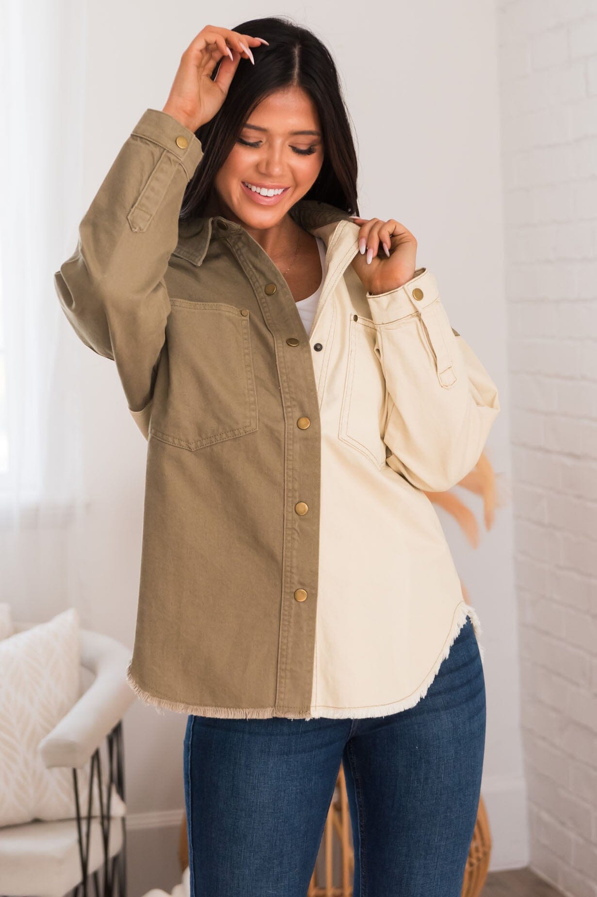 Memories Are Forever Modest Shacket Modest Dresses vendor-unknown 