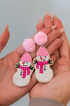 Merry Christmas Snowman Earrings Accessories & Shoes Leto Accessories