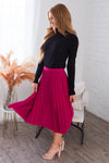 Searching For You Modest Pleat Skirt Skirts vendor-unknown