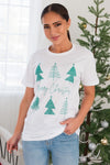 Merry Christmas Trees Modest Graphic Tee Modest Dresses vendor-unknown 