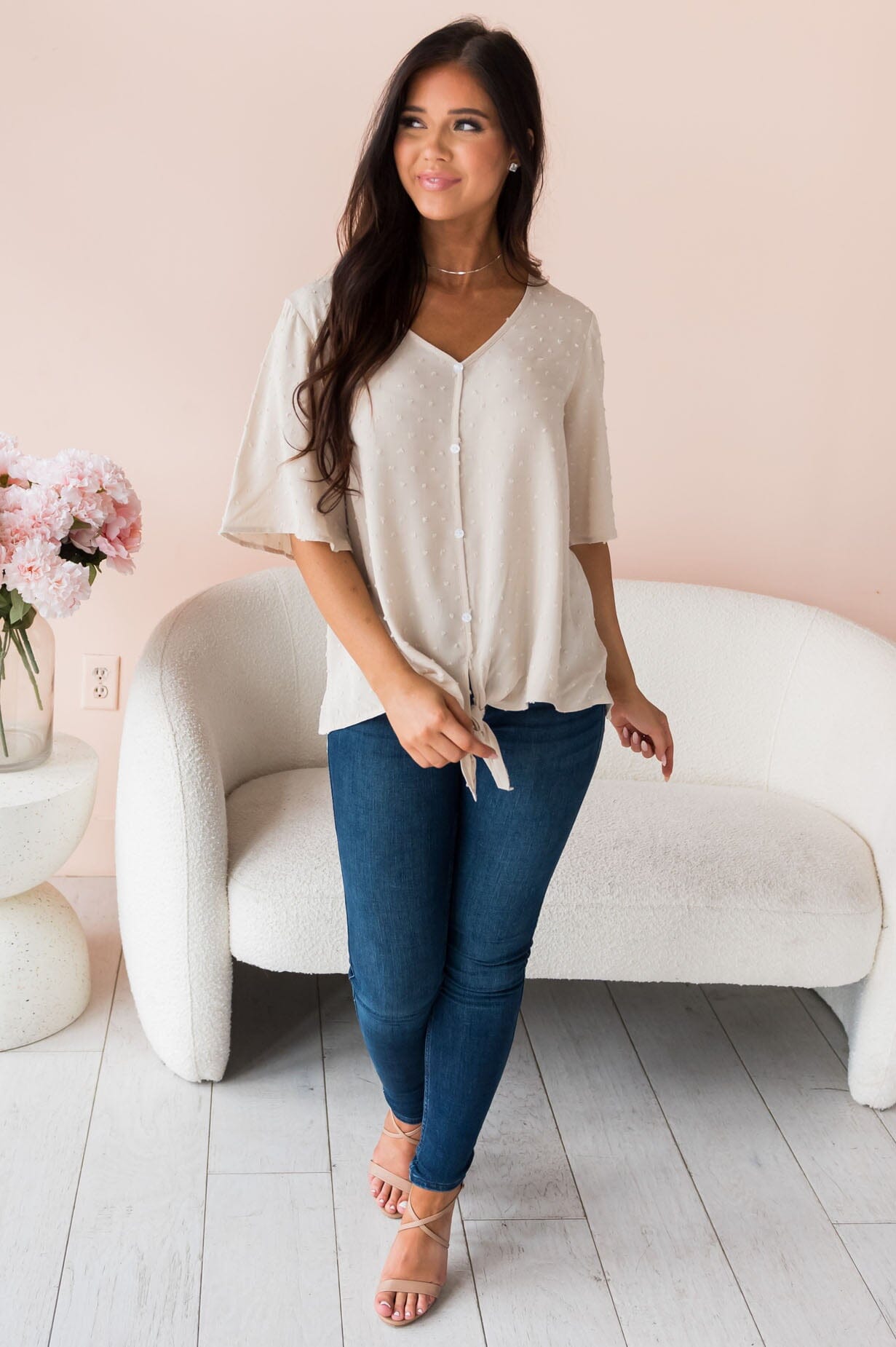 Shining A Light Modest Blouse Modest Dresses vendor-unknown 