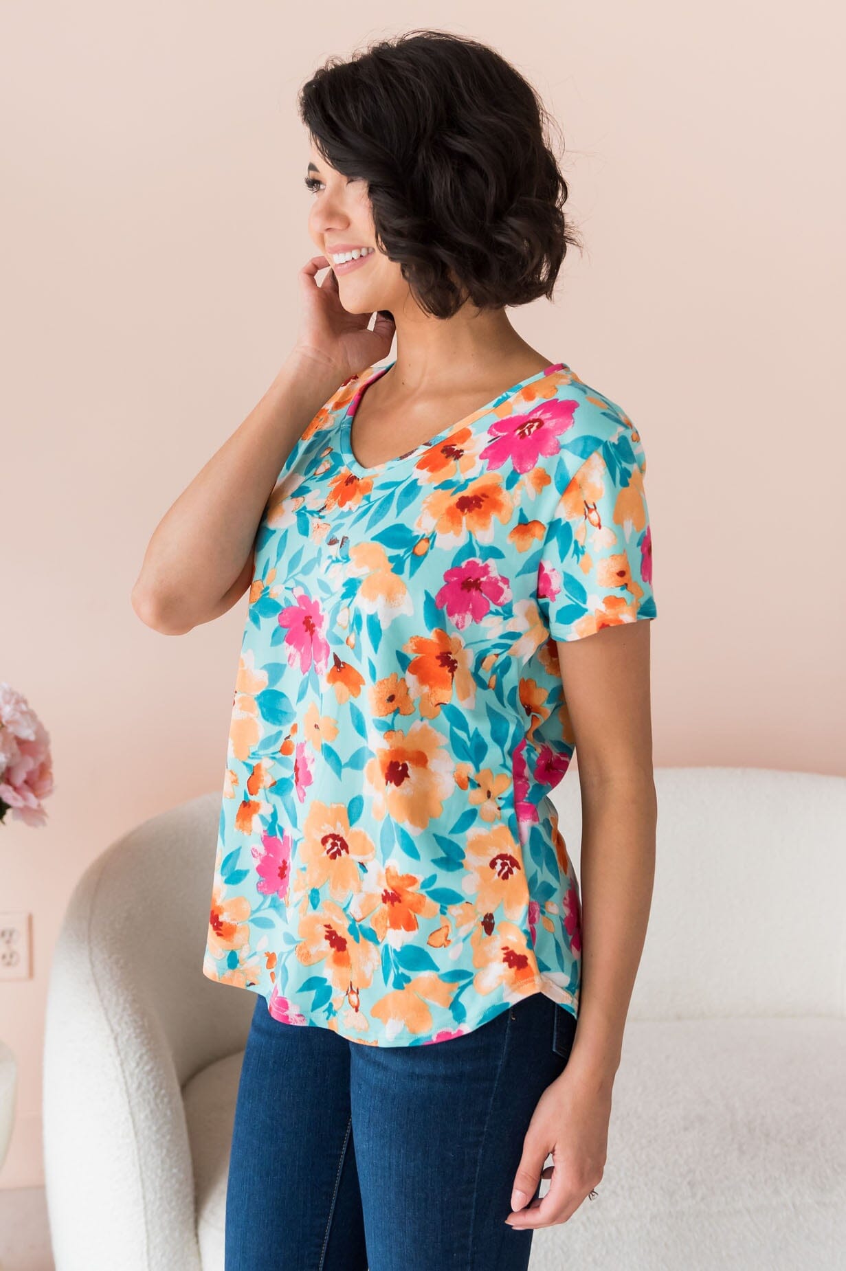 Beautiful On You Modest Top Tops vendor-unknown 